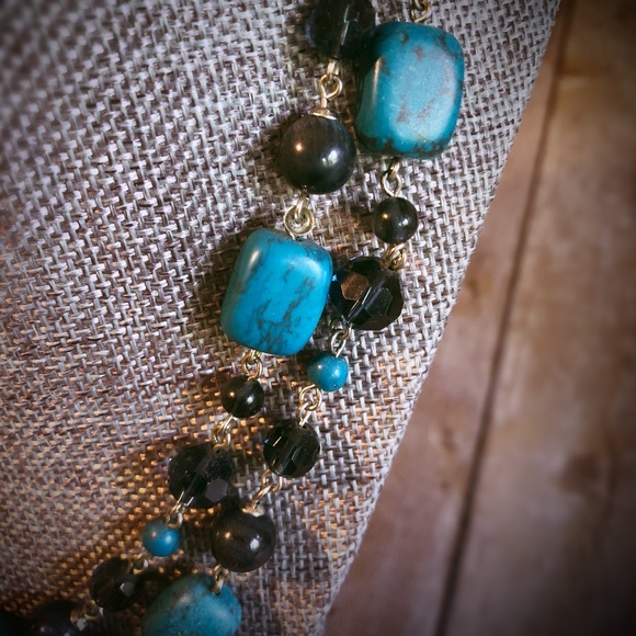 Coldwater Creek Turquoise Multi-Strand Necklace - Picture 6 of 8